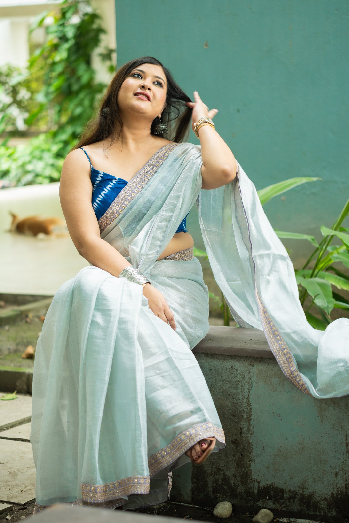 Sky Mahua Saree