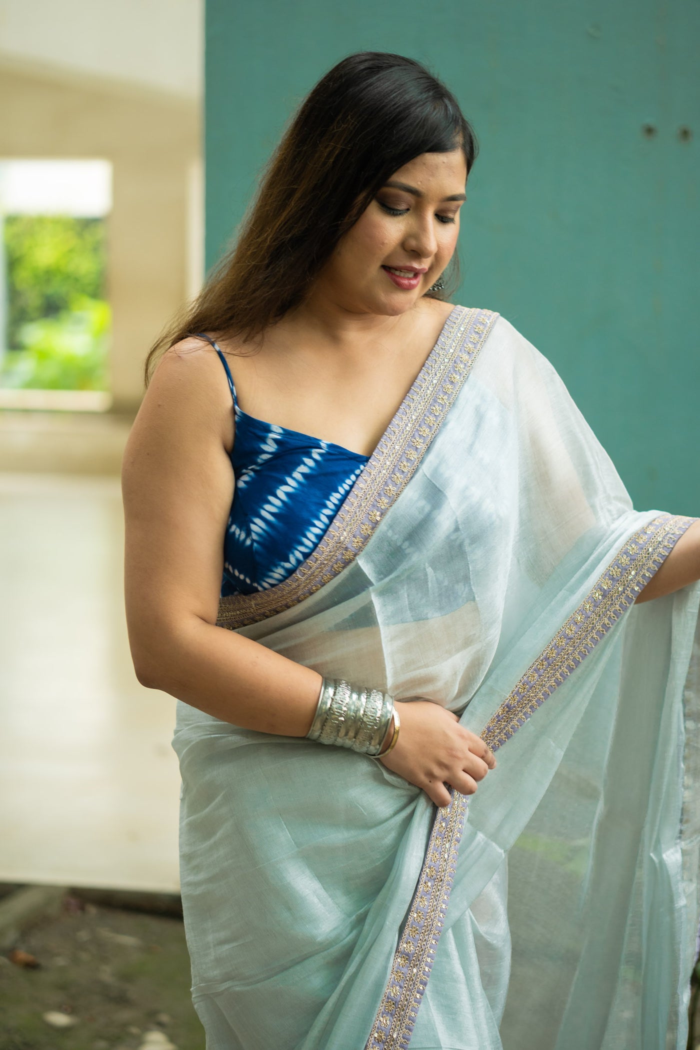 Sky Mahua Saree