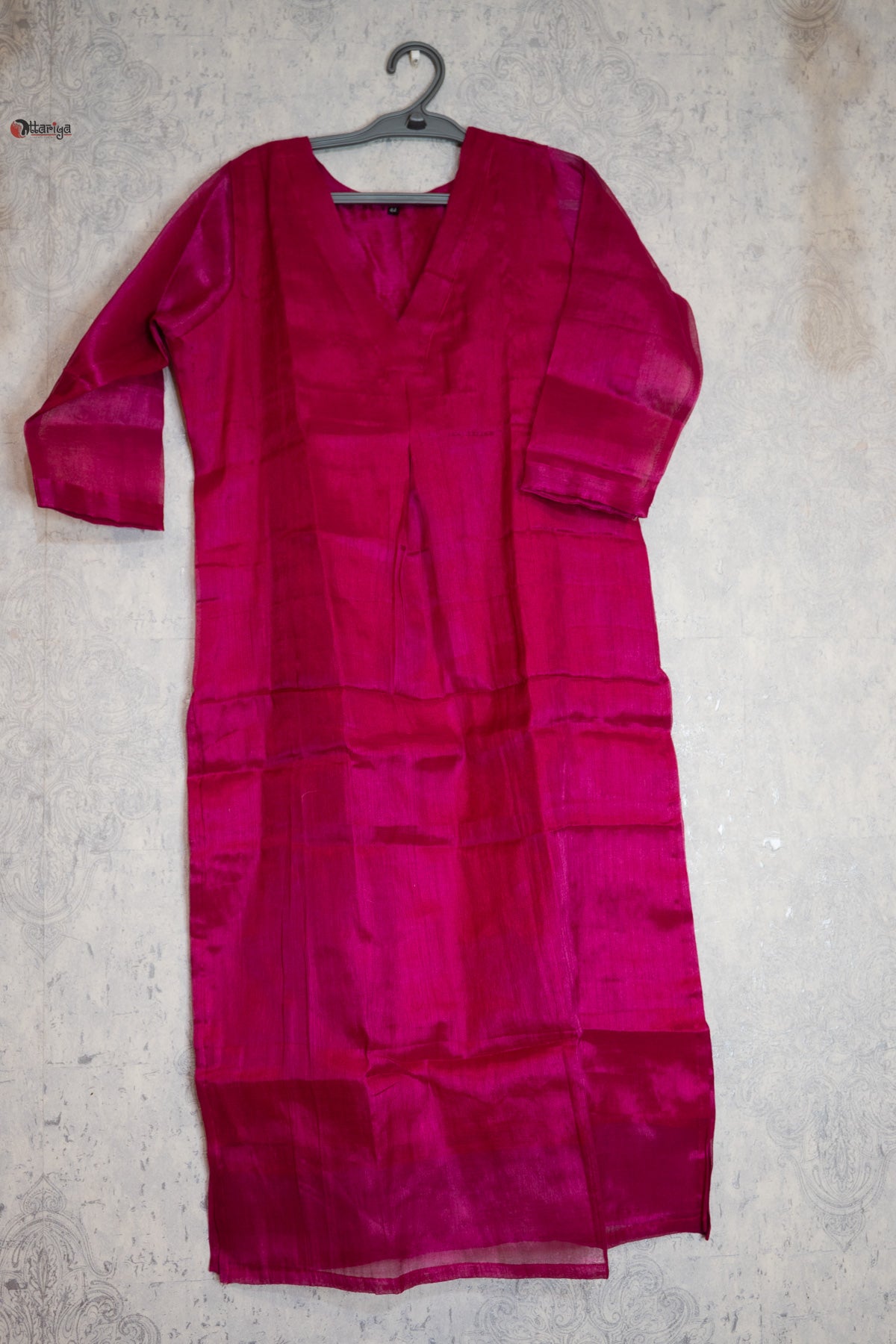 Pink love Tissue Kurti