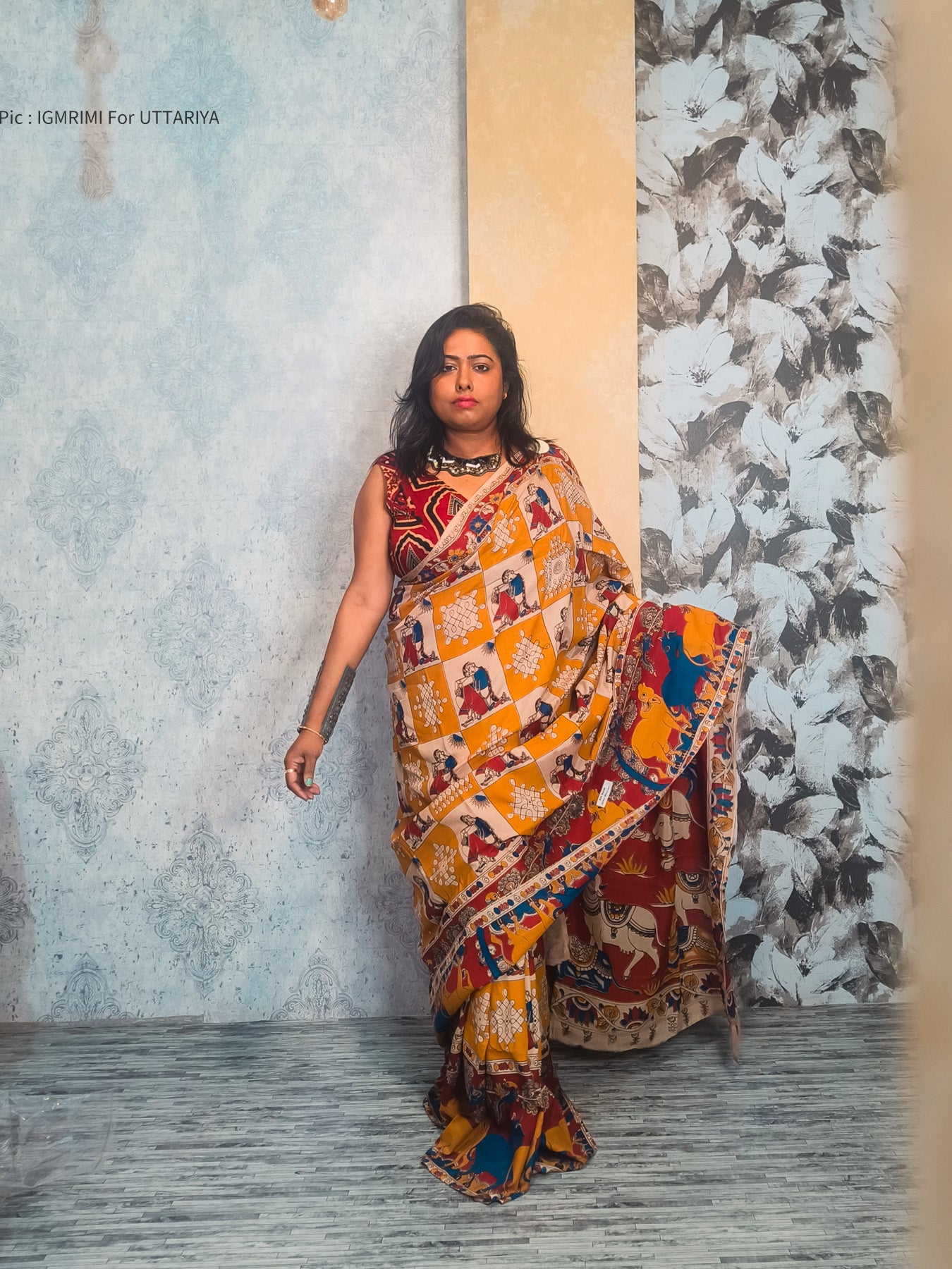 Disha Kalamkari SIlk Saree