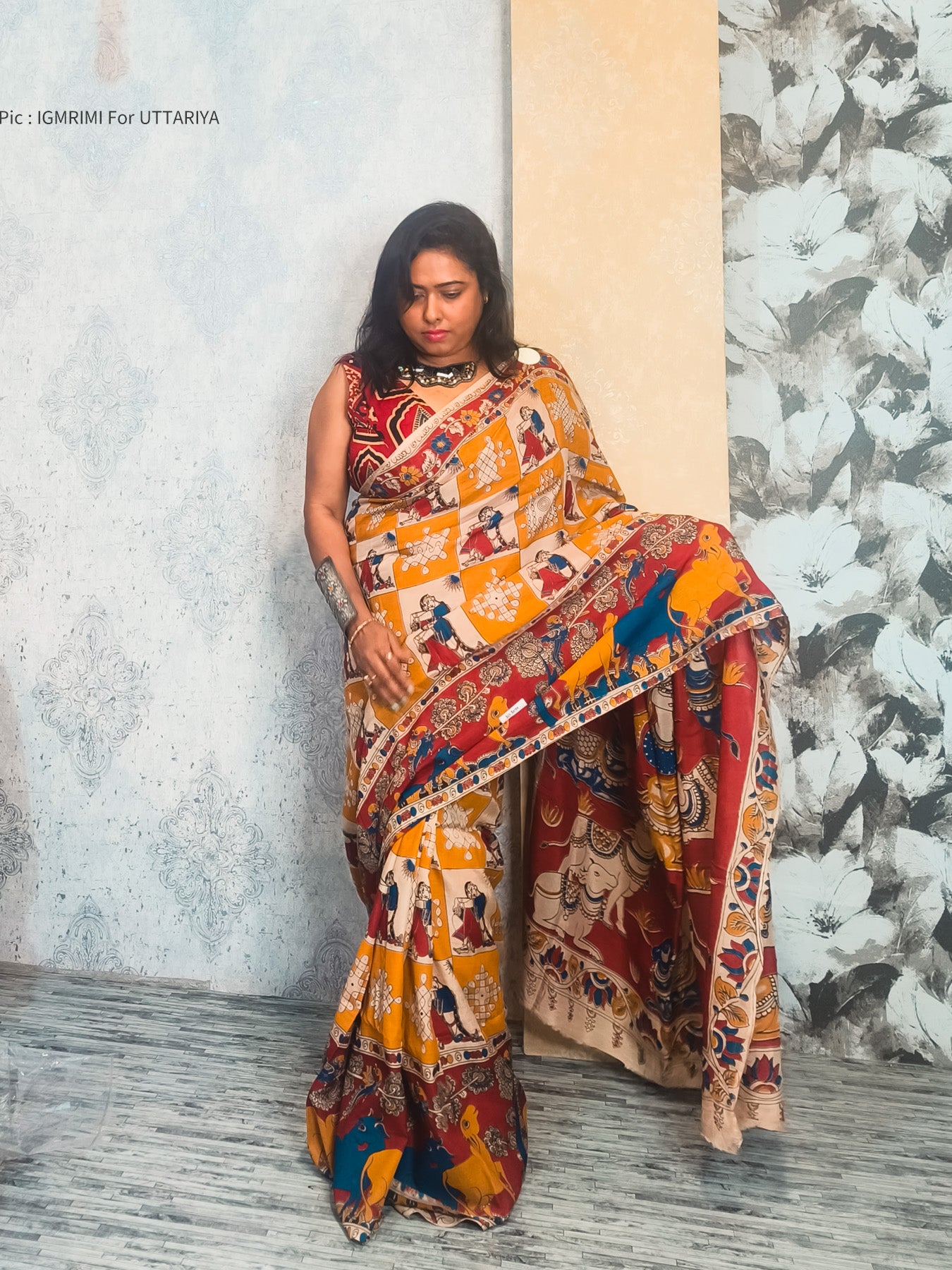 Disha Kalamkari SIlk Saree