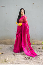 Pink e tissue silk Saree