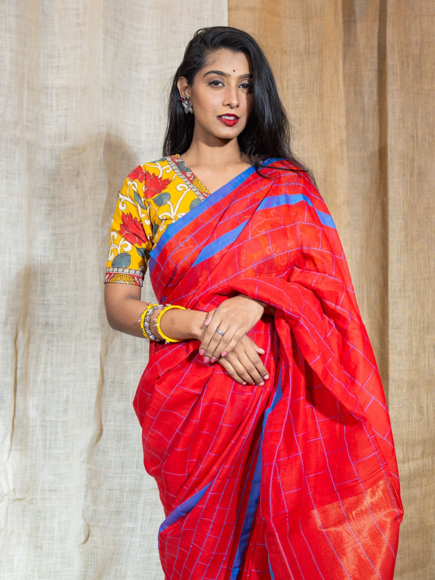 Woven Design Saree - Uttariya
