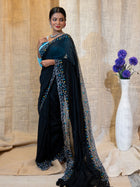 Fulkari Embroidered Cotton Saree