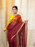Woven Design Pure Linen Saree