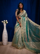 Tissue silk Saree - Uttariya