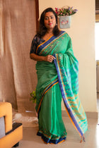 Floral Embroidered Pure Cotton Saree