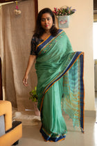 Floral Embroidered Pure Cotton Saree