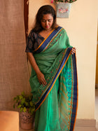 Floral Embroidered Pure Cotton Saree