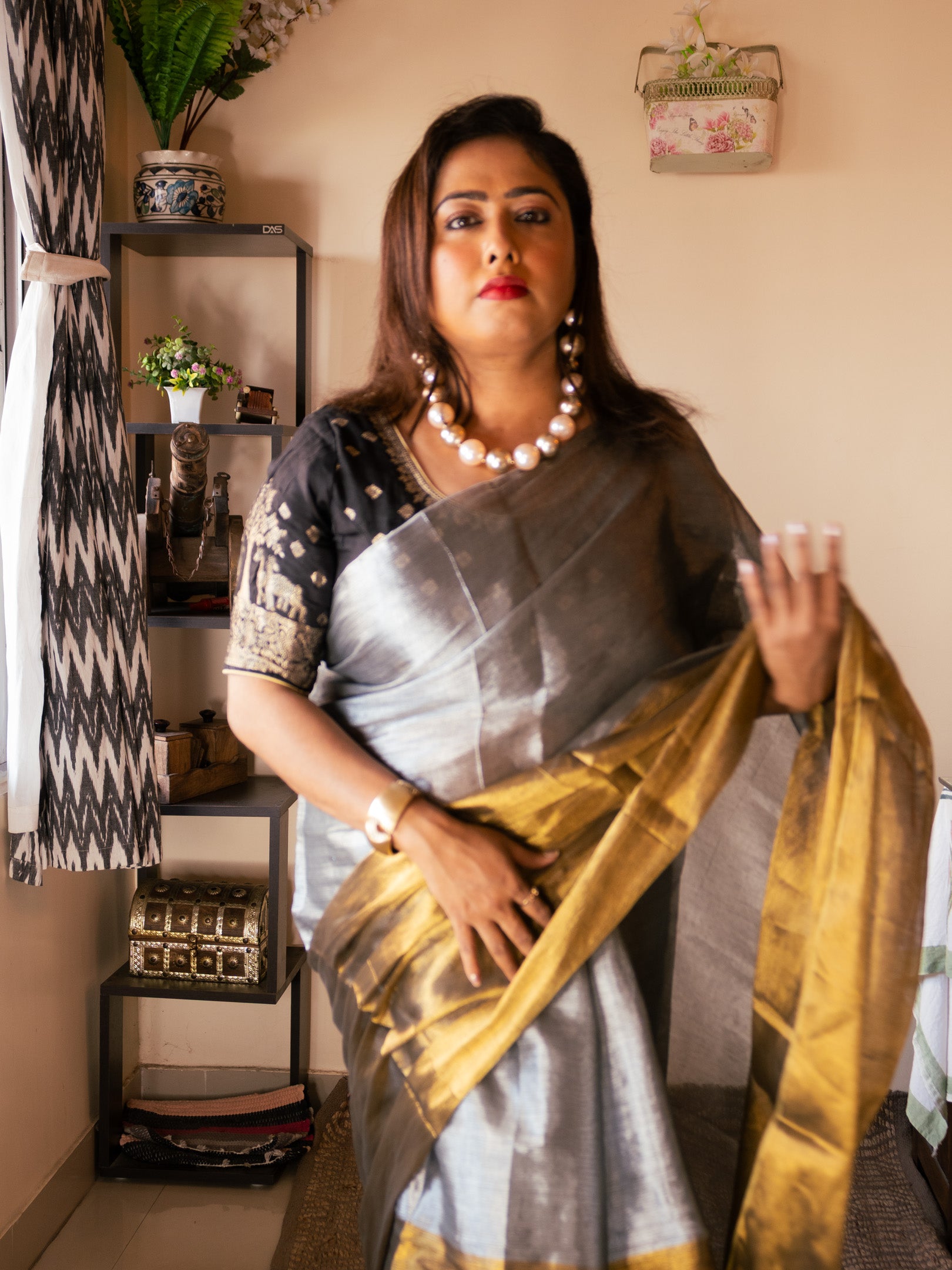 Metal to love Saree