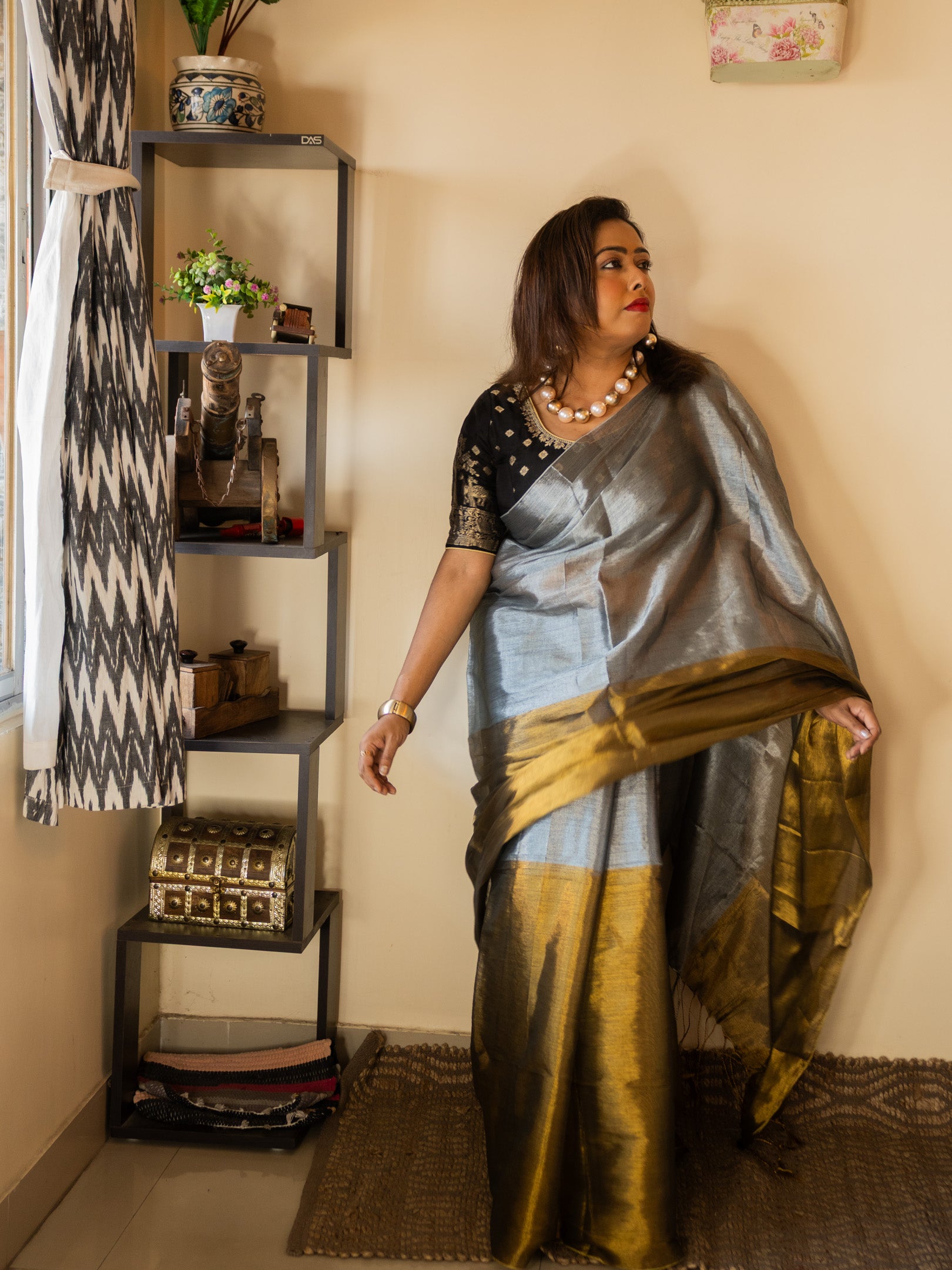 Metal to love Saree