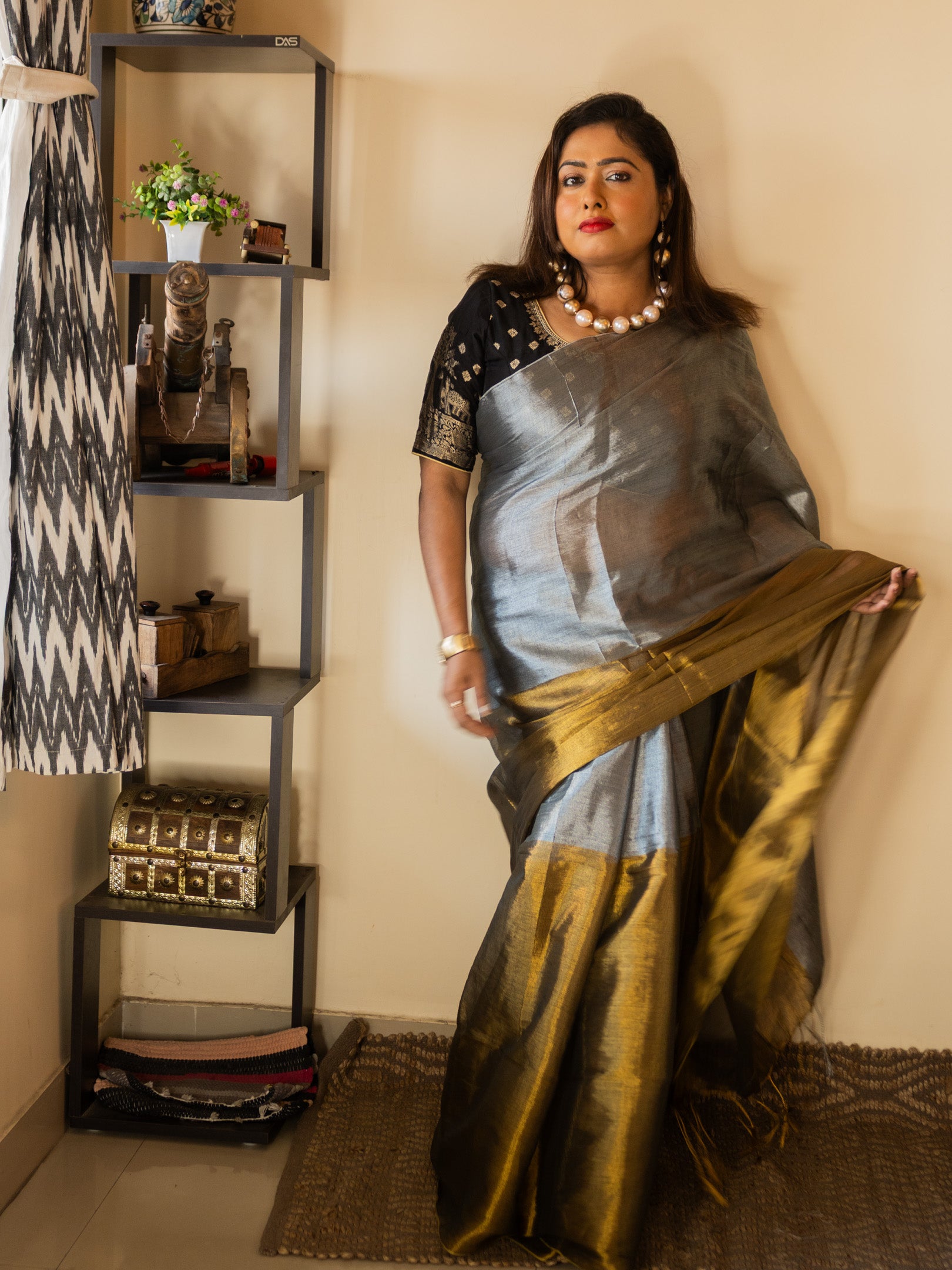 Metal to love Saree