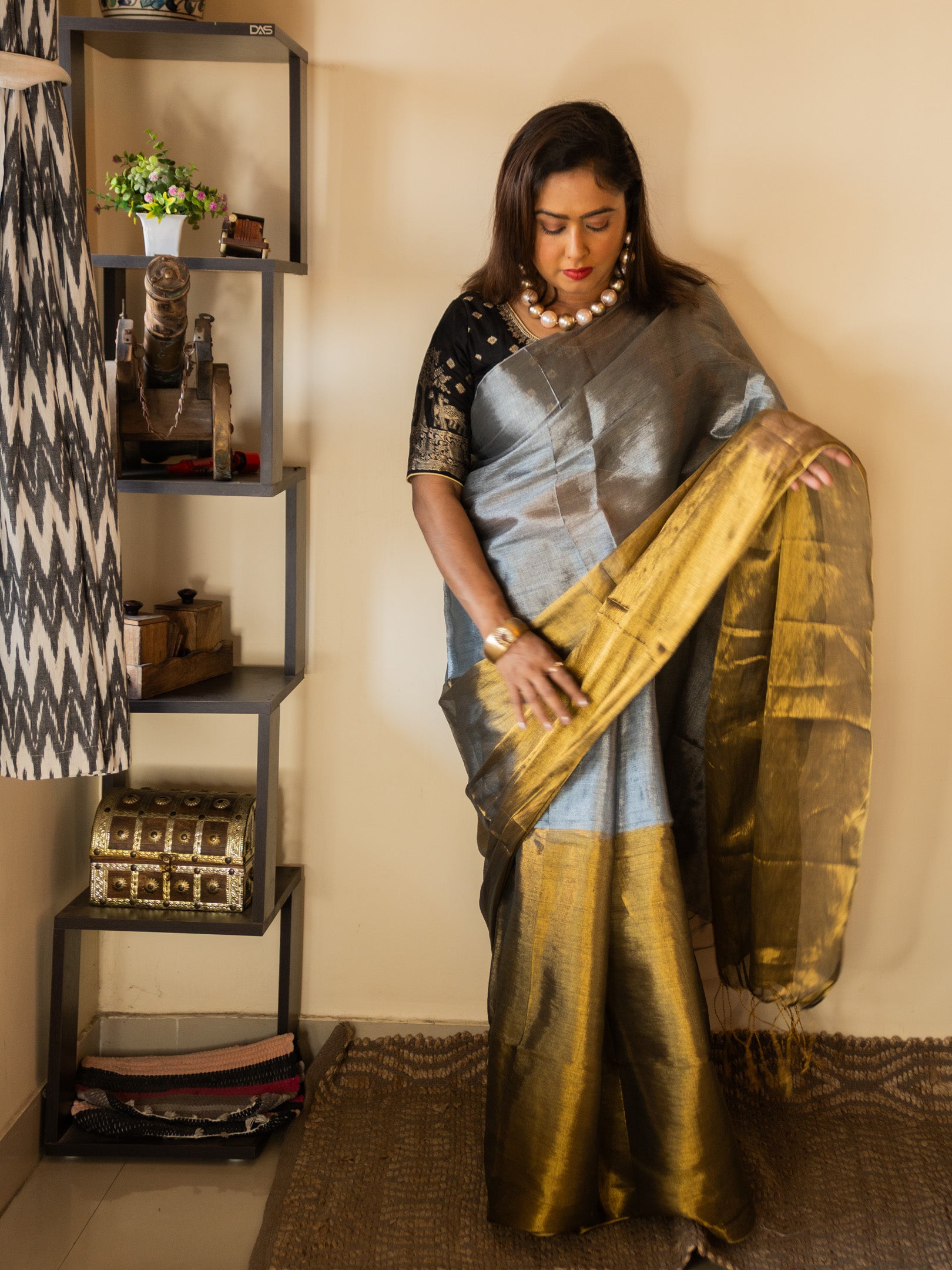 Metal to love Saree