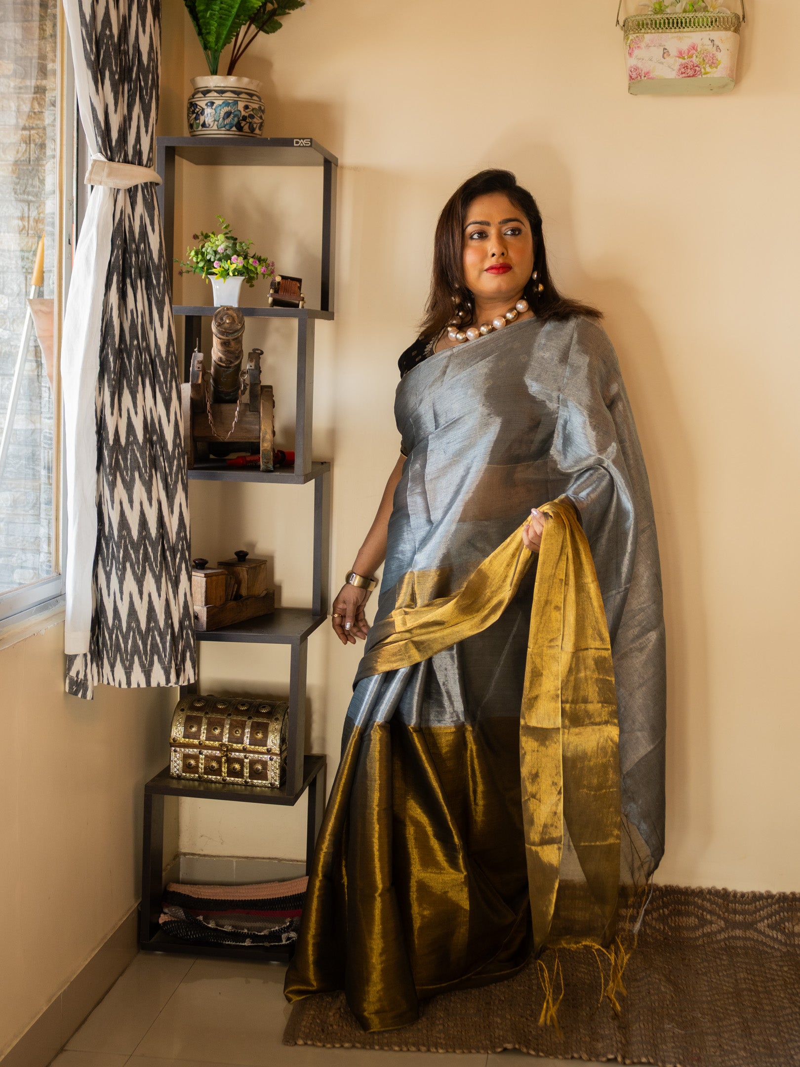 Metal to love Saree