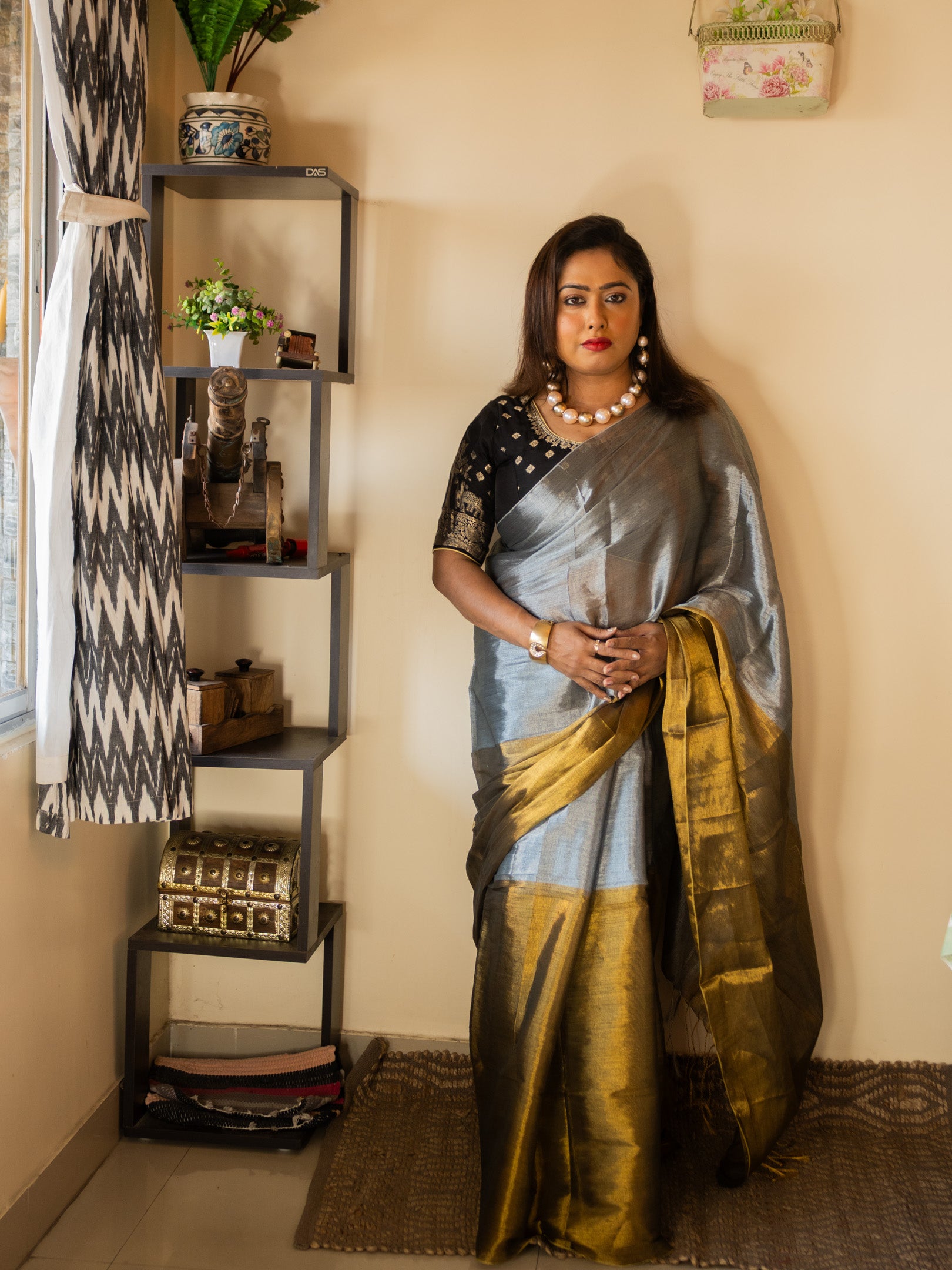 Metal to love Saree