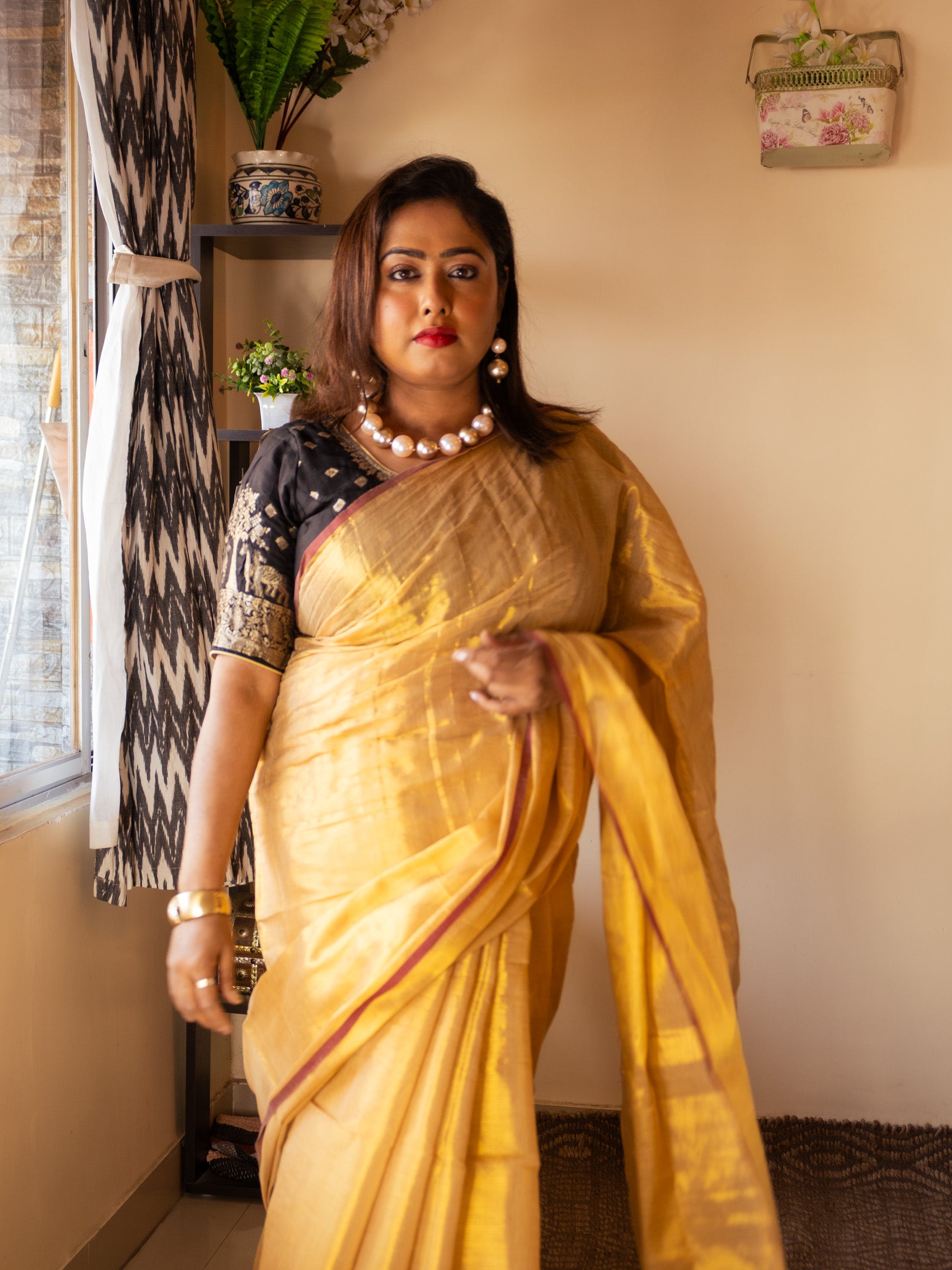 Metal to love Saree