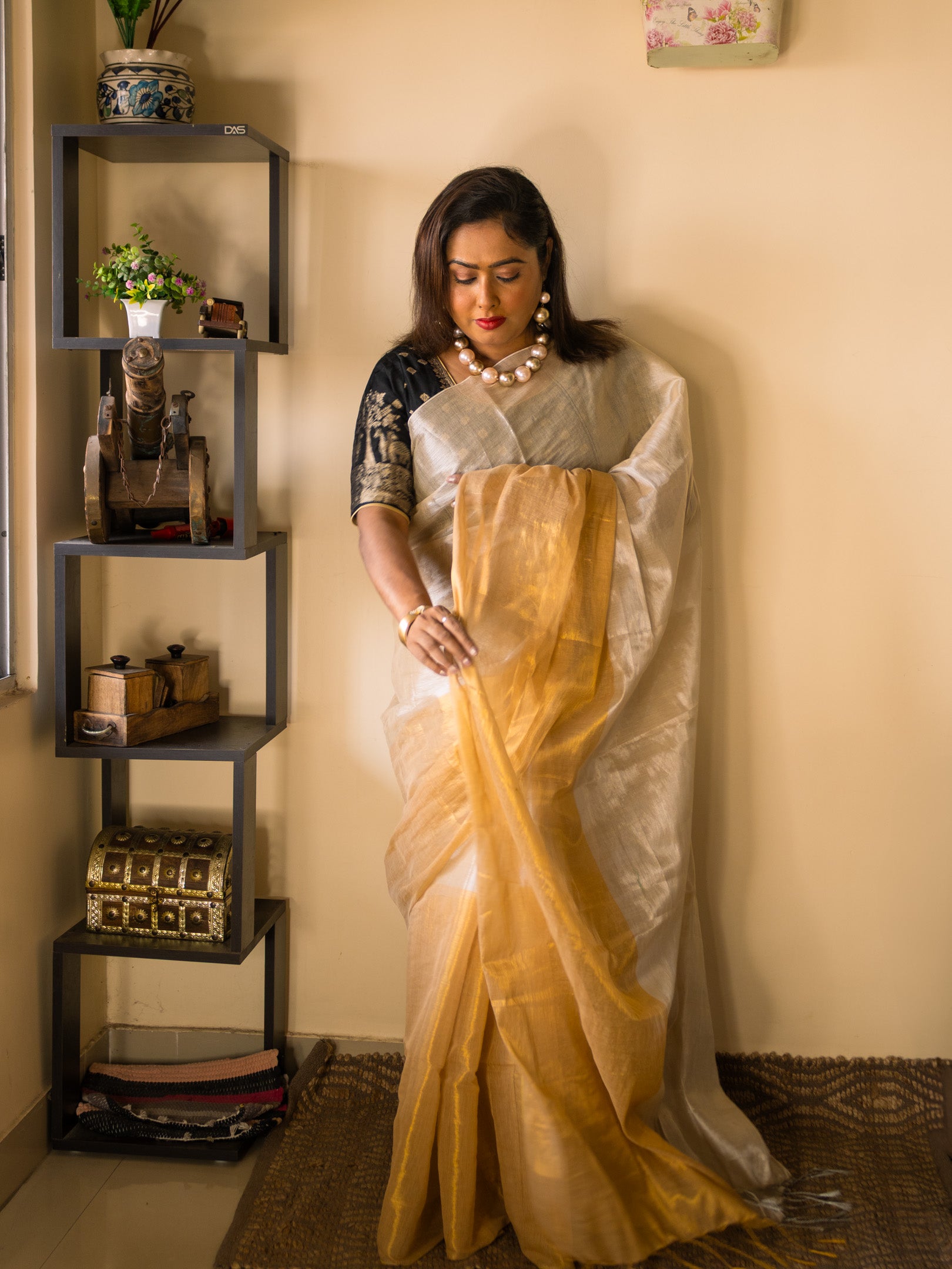 Metal to love Saree