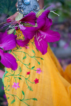 Woven Design Embroidered Saree
