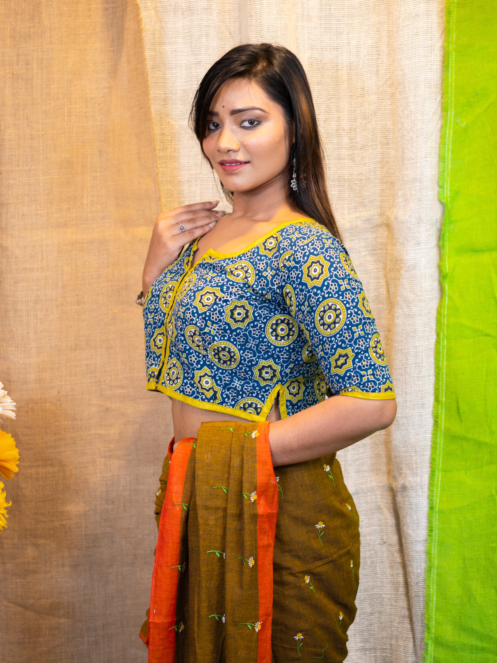 Amraajrakh Blouse yellow