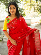 Floral Pure Cotton Saree