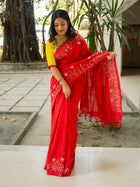 Floral Pure Cotton Saree