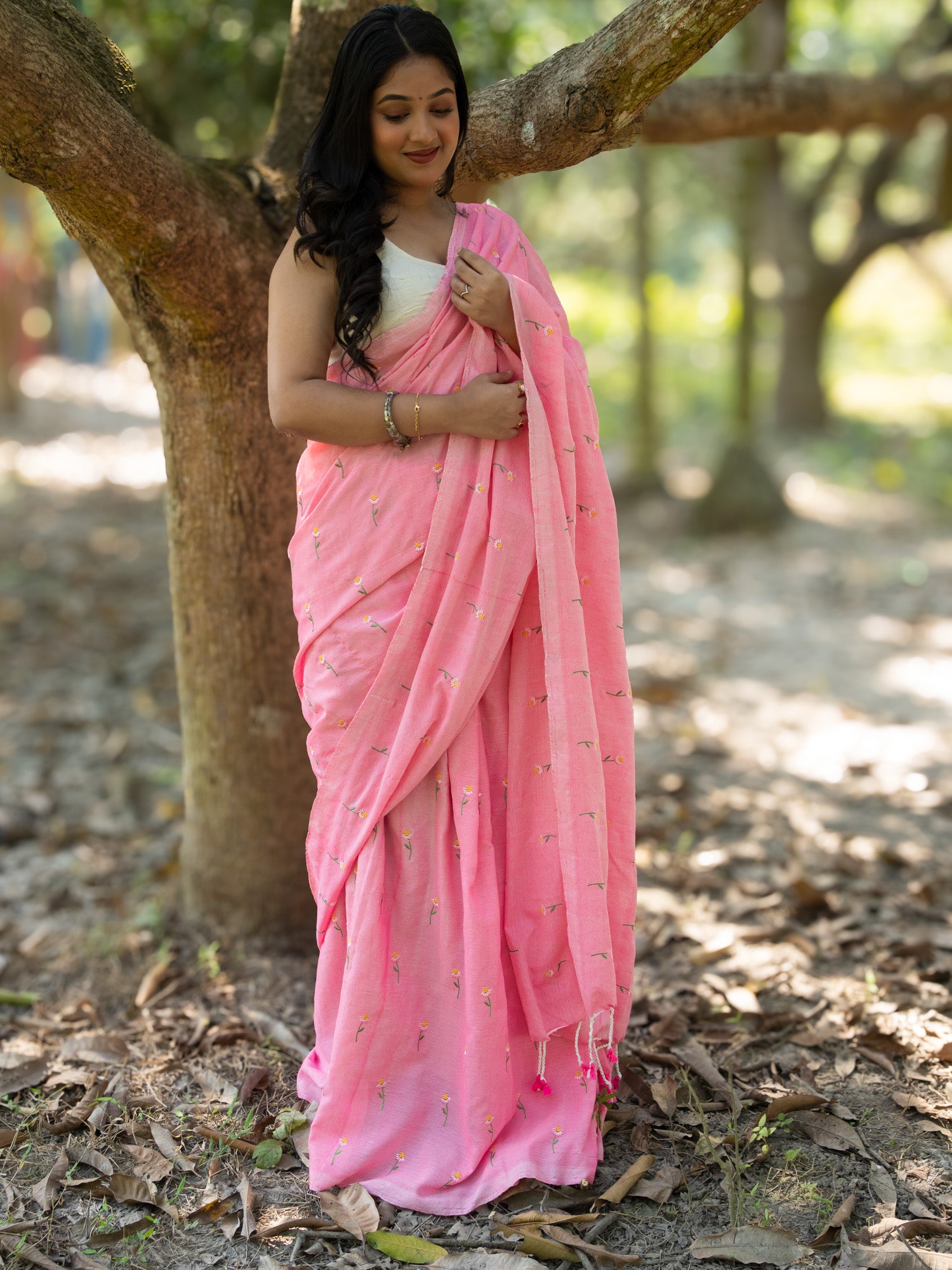 Pink Dreamy Cotton Saree