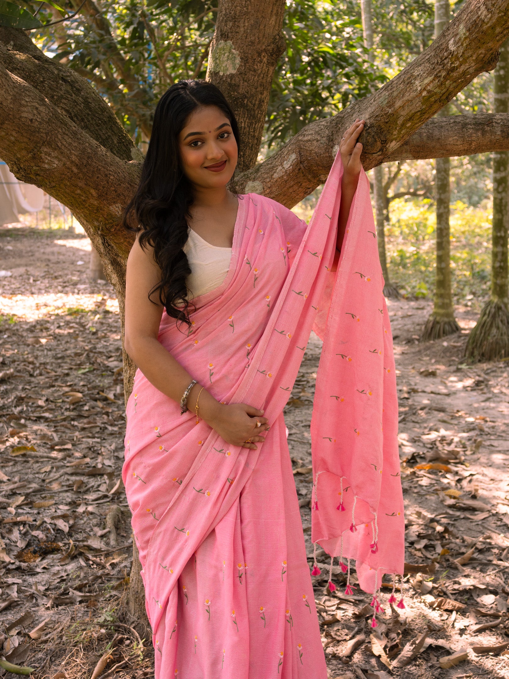 Pink Dreamy Cotton Saree