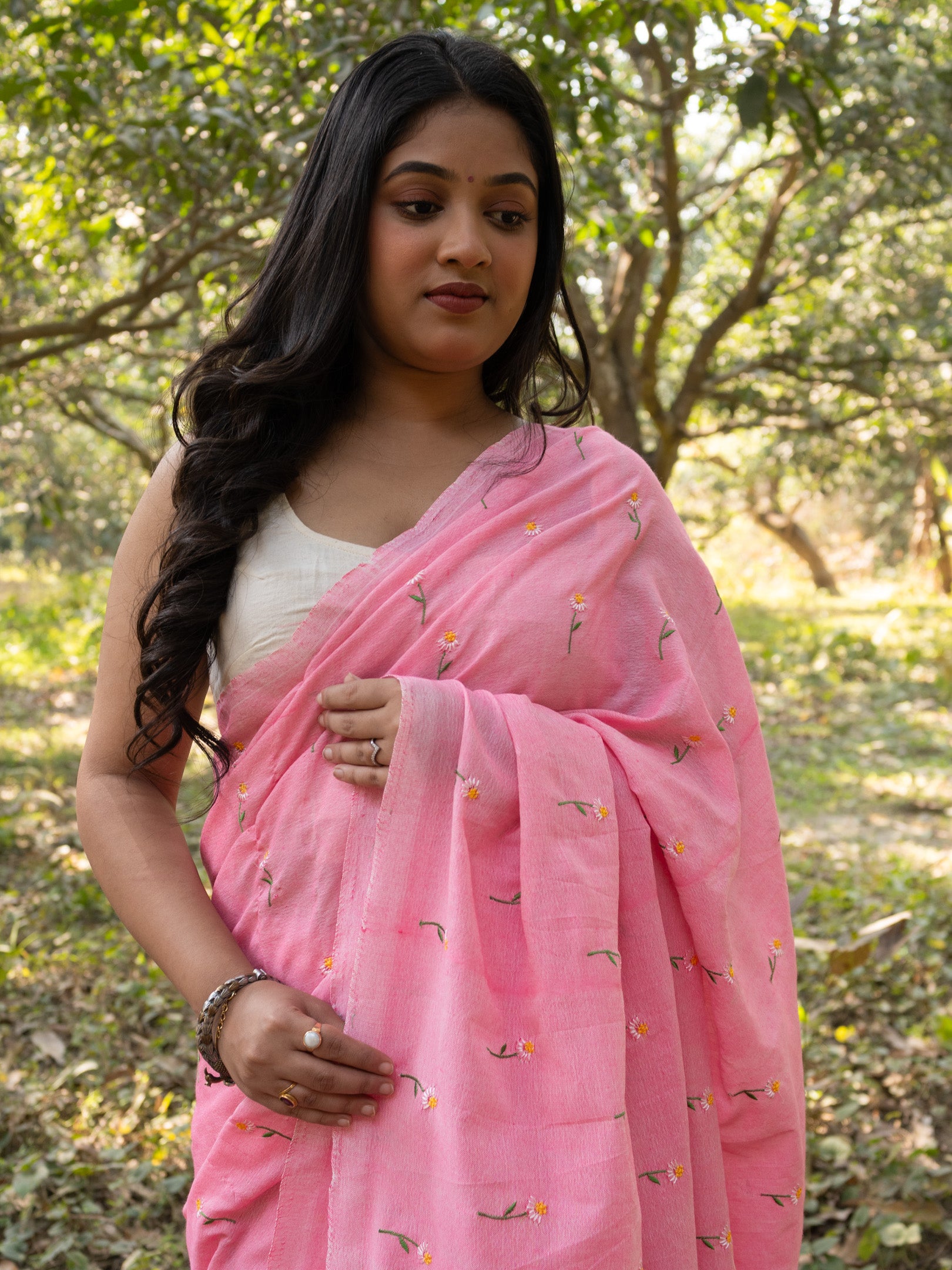 Pink Dreamy Cotton Saree