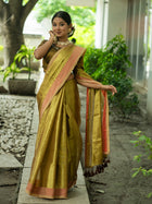 Golden Tissue Saree
