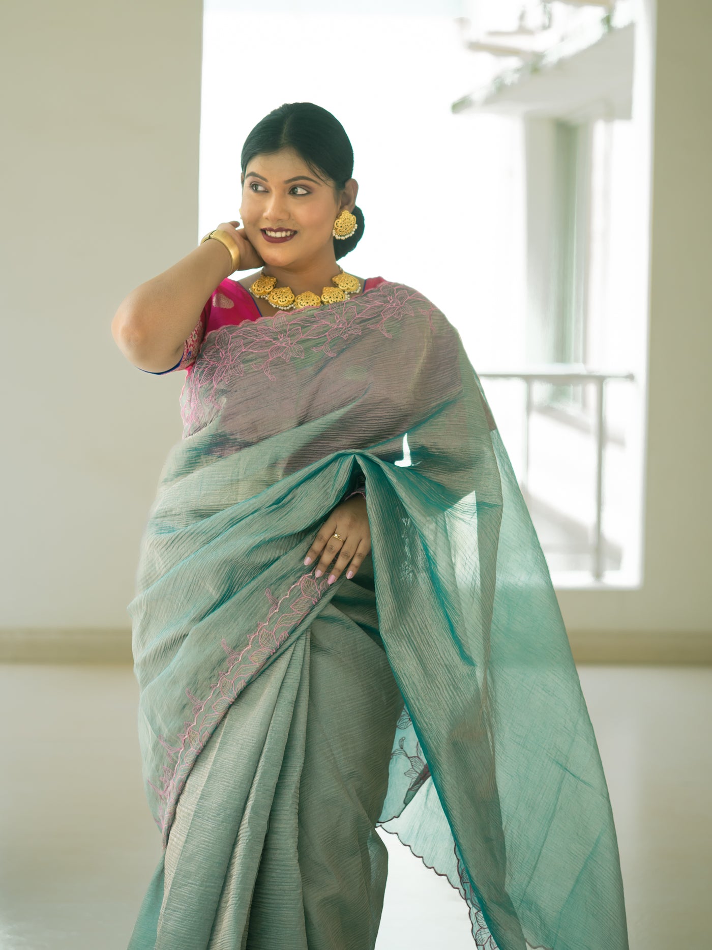 Tissue Saree - Uttariya