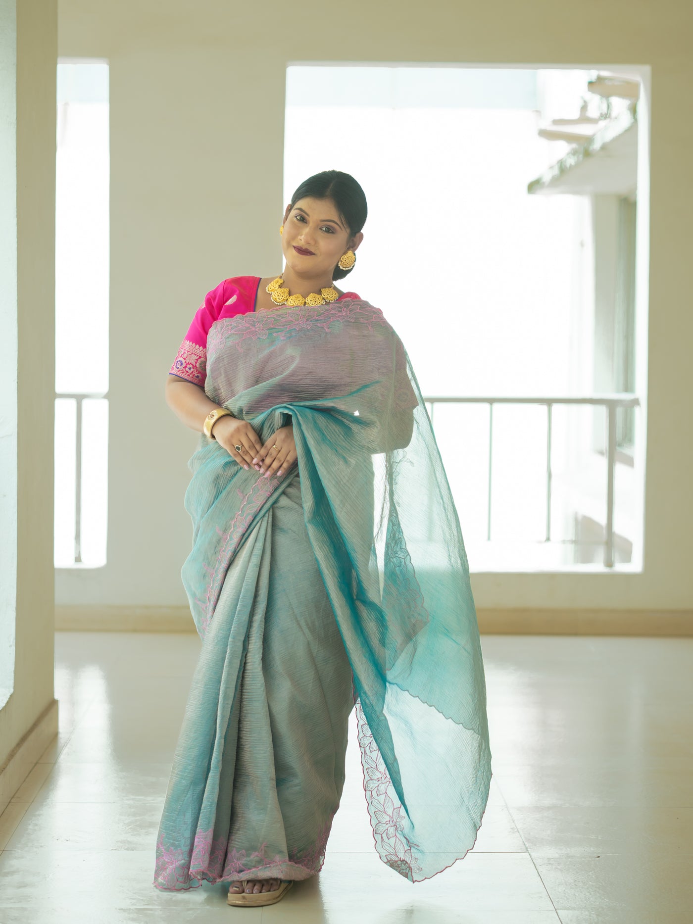Tissue Saree - Uttariya
