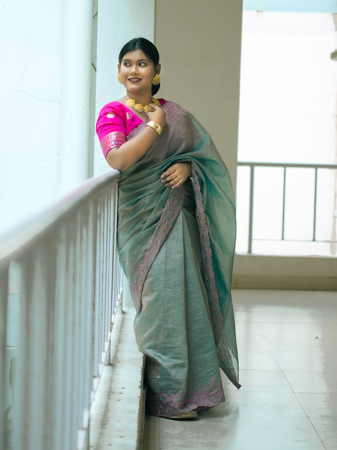 Tissue Saree - Uttariya