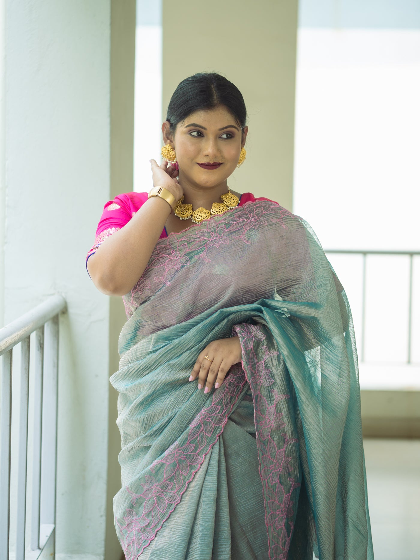 Tissue Saree - Uttariya