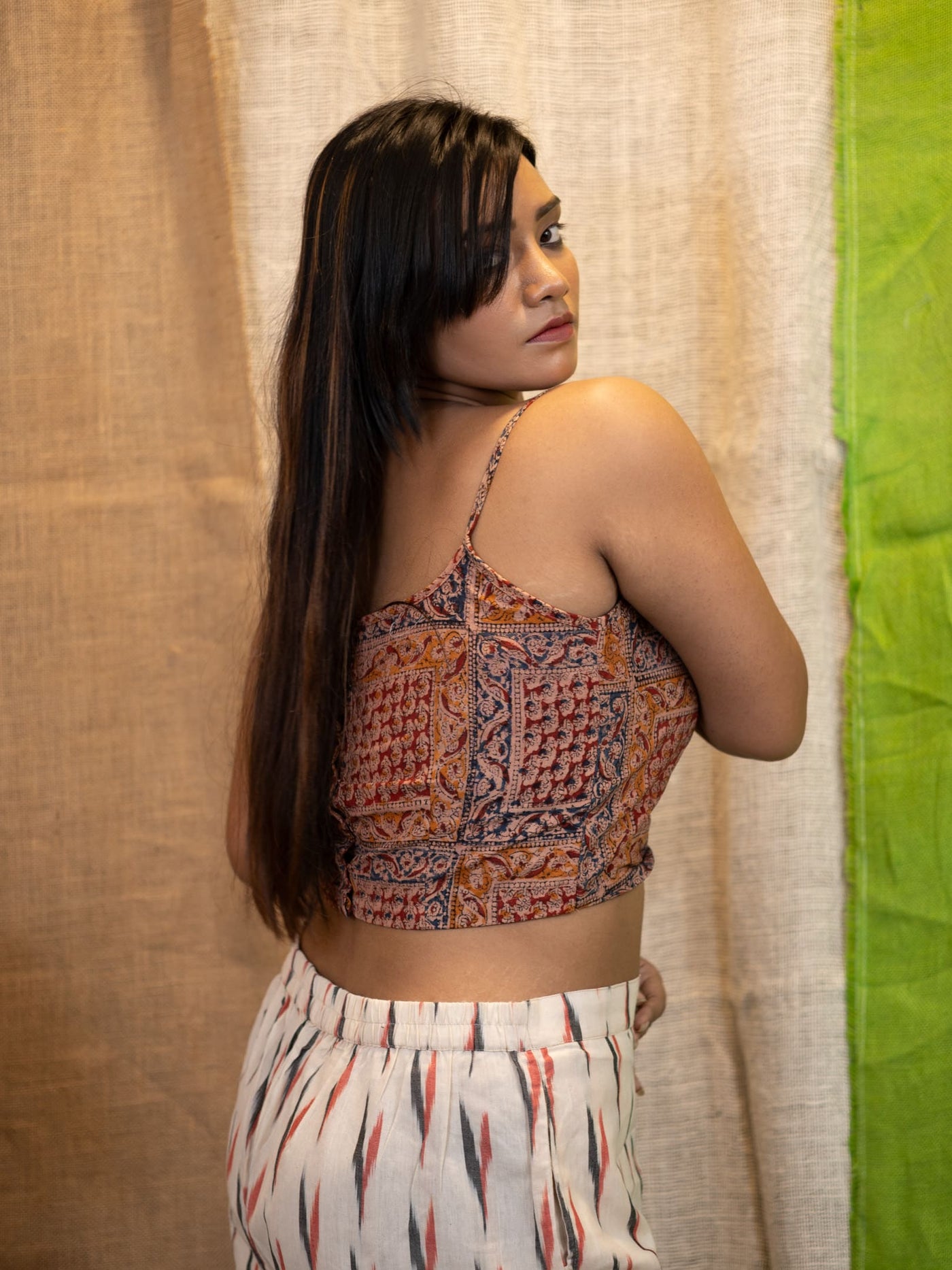 Kalamkari Sleeveless Blouse