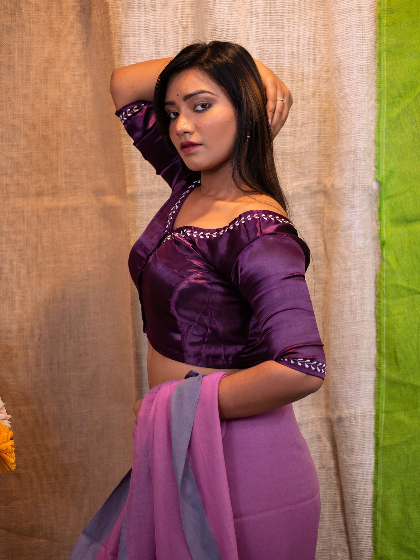 Embroidered Saree Blouse