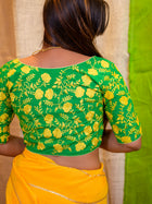 Embroidered Sequinned Saree Blouse