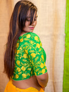 Embroidered Sequinned Saree Blouse