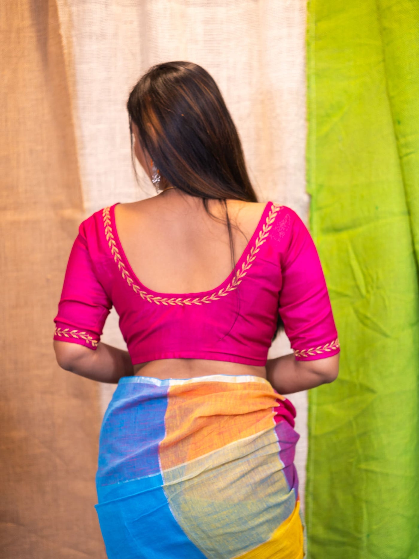 Readymade Silk Saree Blouse