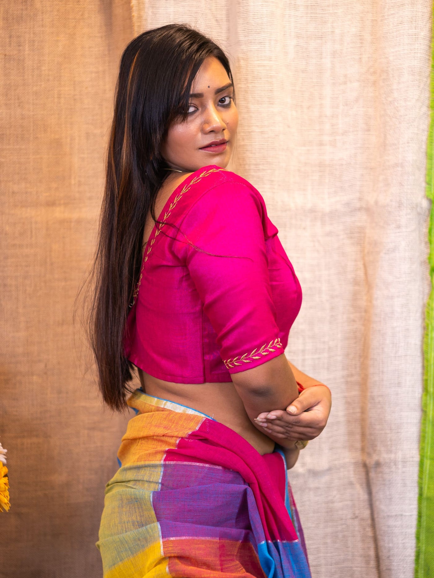 Readymade Silk Saree Blouse