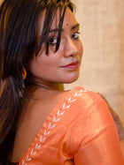 Jacquard Embroidered Saree Blouse