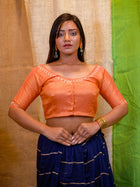 Jacquard Embroidered Saree Blouse