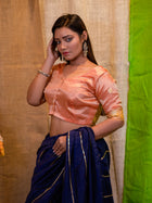 Embroidered Silk Saree Blouse