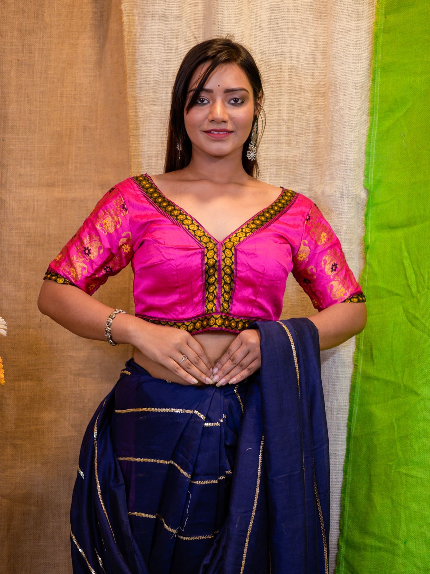 V Neck Saree Blouse