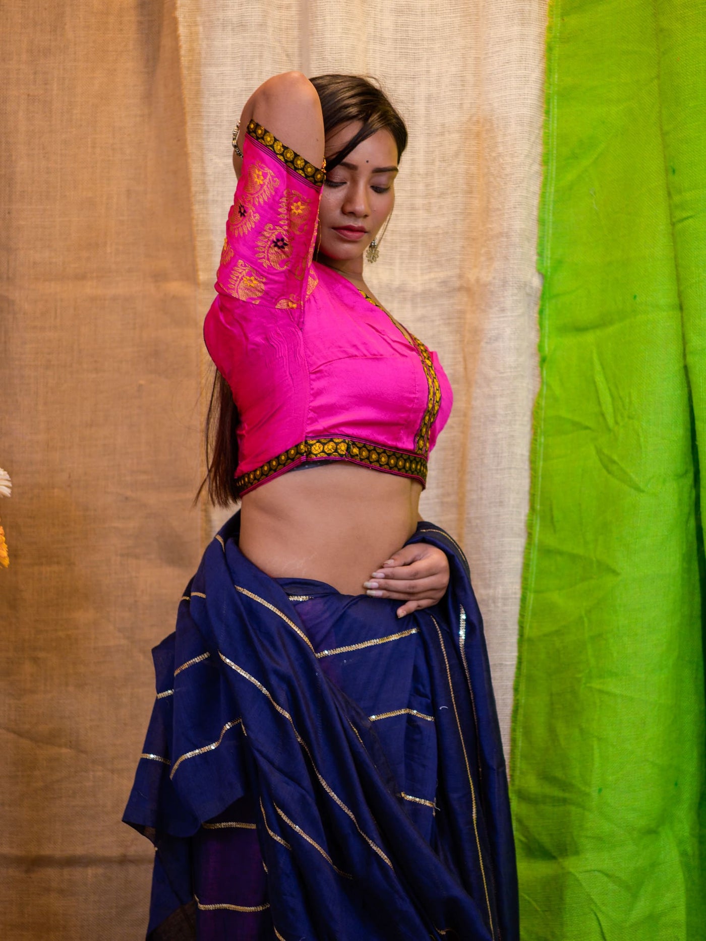 V Neck Saree Blouse