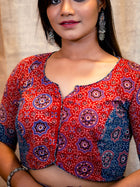 Amraajrakh Printed Blouse - Uttariya