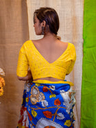 Yellow Banarasi Silk Blouse