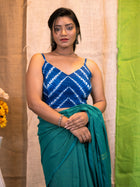 Sleeveless Blue Blouse - Uttariya