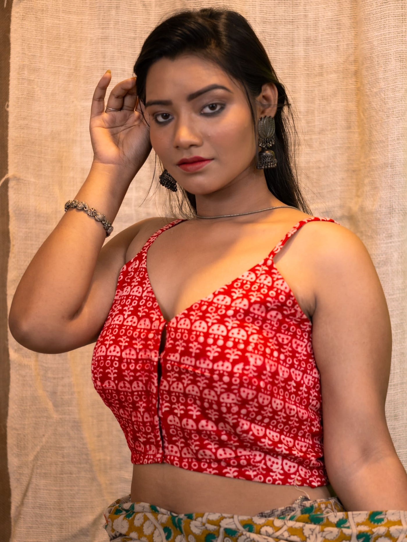Bralette Crop-Top Blouse