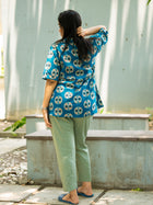Blue printed shirt