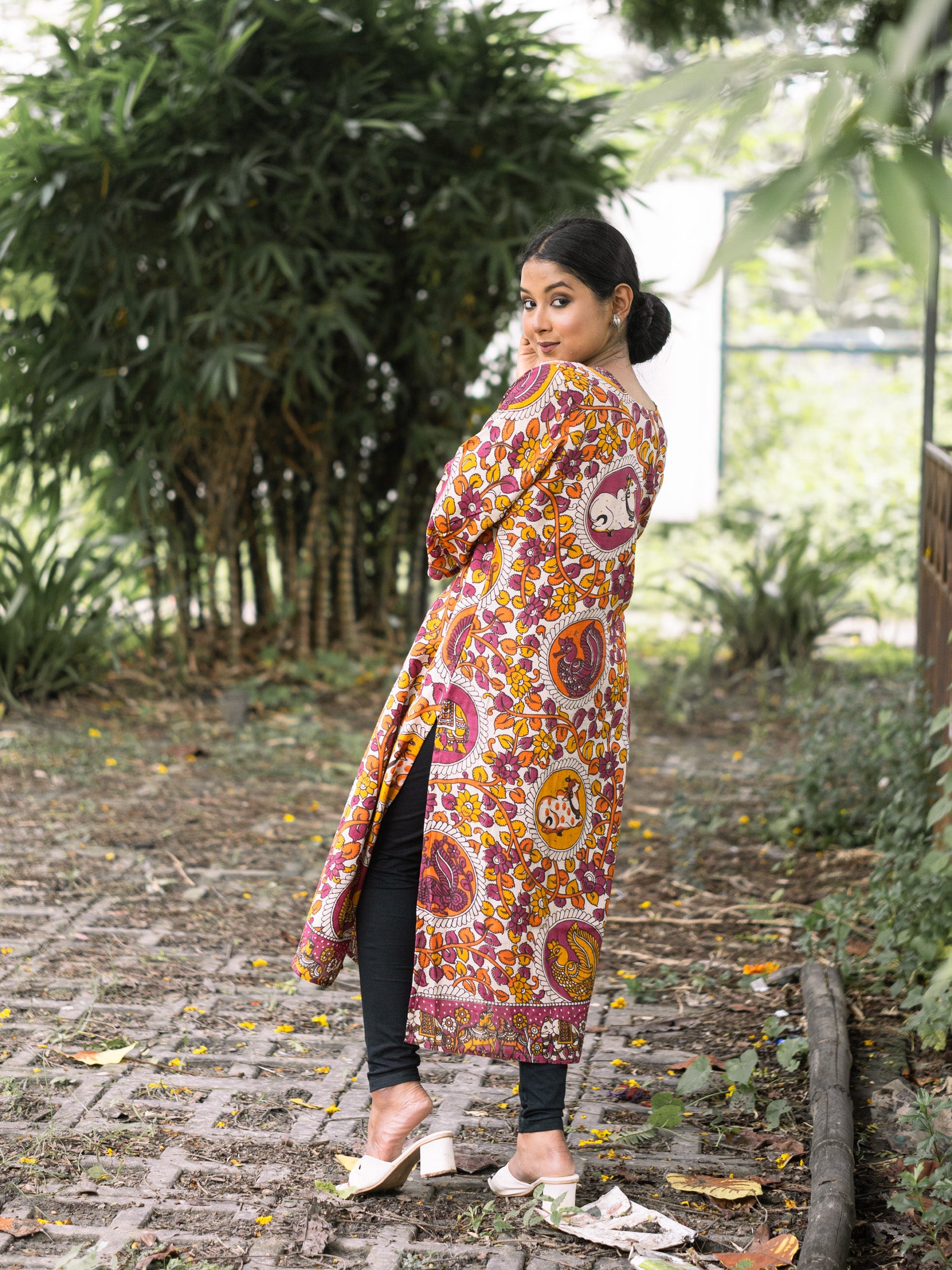 Rang Mayi Silk Kalamkari Kurta